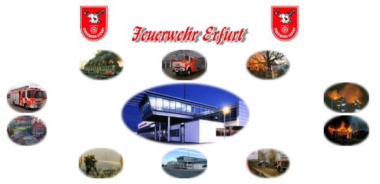 Startseite der Homepage der Berufsfeuerwehr Erfurt