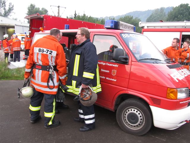 Unterstützung der Feuerwehr Badenhausen durch Münchehöfer Atemschutzgeräteträger